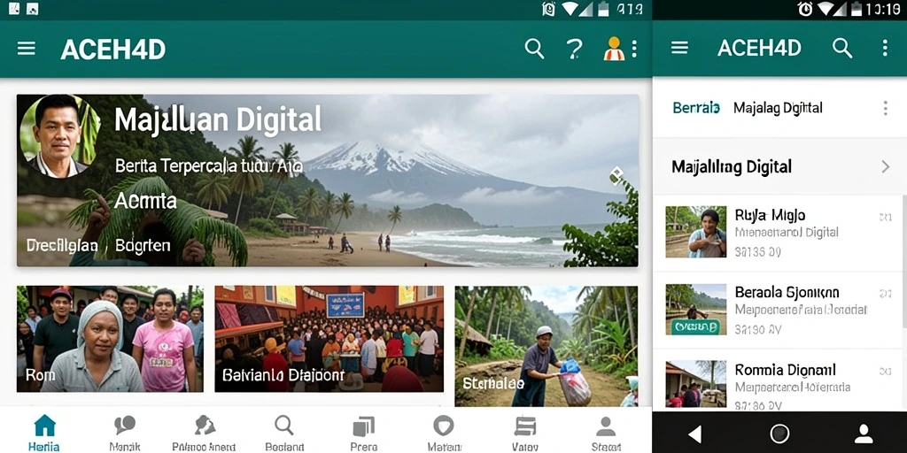 Antarmuka ACEH4D yang menarik dan informatif.