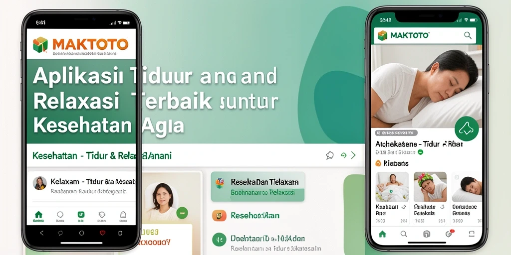 Tampilan antarmuka MAKTOTO yang menenangkan dan fungsional.