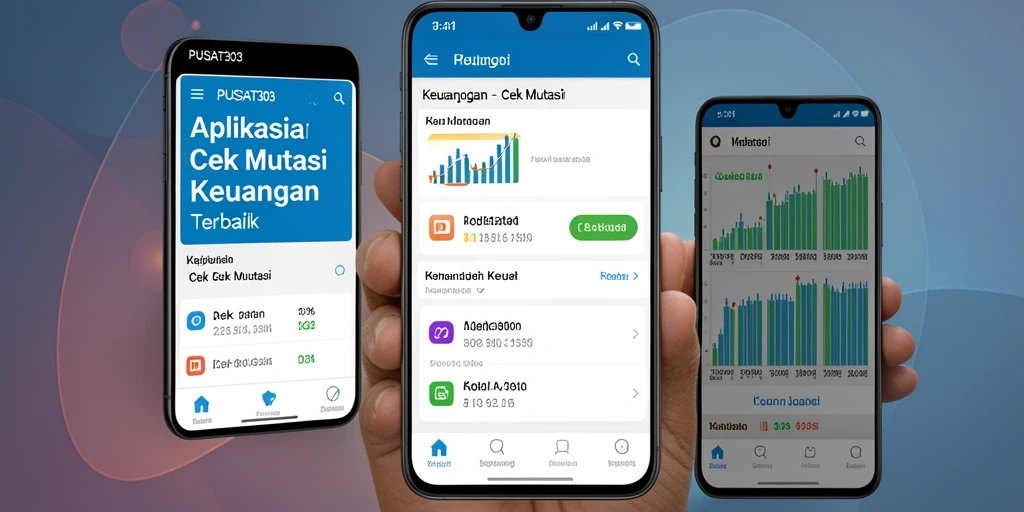 Antarmuka aplikasi PUSAT303 untuk cek mutasi keuangan yang modern dan intuitif.