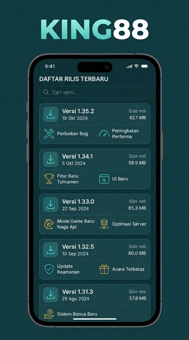 Riwayat Versi king88 untuk Pengguna Android